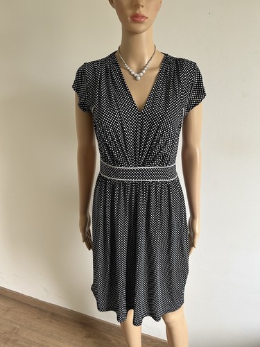 Robe noire pois blancs - robe,
