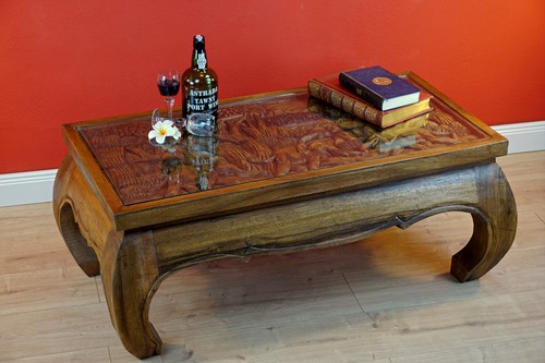 Table basse bois - en,