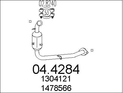 Catalyseur ford focus max - catalyseur, c-max