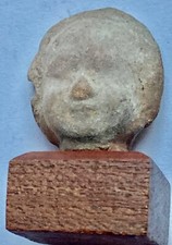 Archeologie antique tête terre cuite Egypte Époque Romaine copte étrusque ?N°2