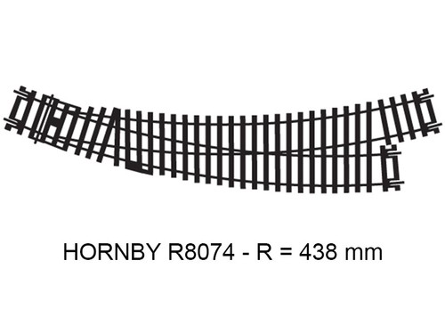 Hornby aiguillage courbe - hornby, à