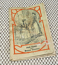 Ancien petit carnet de la bonne cuisine compagnie Liebig recettes Illustré 