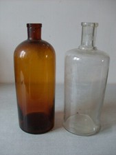 Lot de 2 anciens bocaux