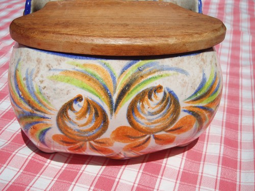 Ancien pot sel mural - sel,