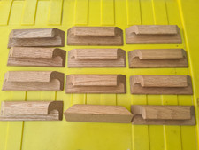 Poignée de meuble ou tiroir en bois BRUT x 12 - ancienne de 1980 rarissime