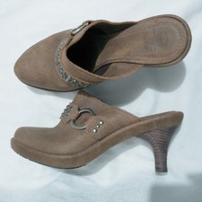 Frye boots leather clog with