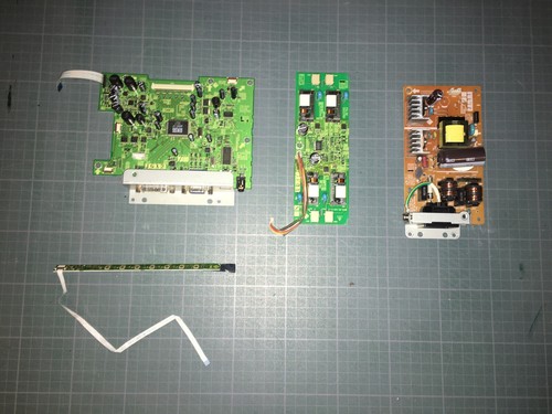 Carte pcb alim vidéo - alim, Écran