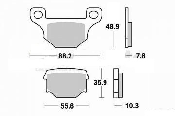 Jeu plaquettes frein - plaquettes,