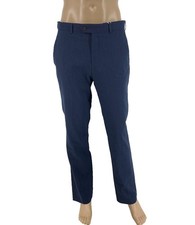 Pantalons Slim En Lin Coton