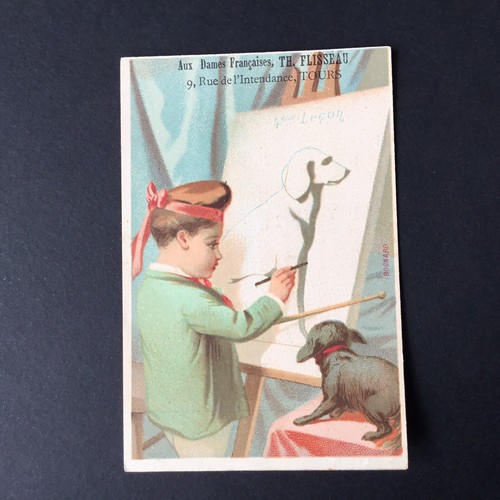 Chromo ancien 1890 peintre - 1890,