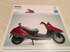 Carte moto Honda CN 250 Spazio 1992 collection atlas motorcycle Japon