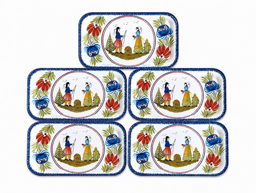 Lot petits plateaux métal - 5,