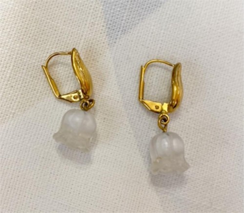 Boucles oreilles muguet - boucles,