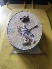 boite décorative ovale shabby