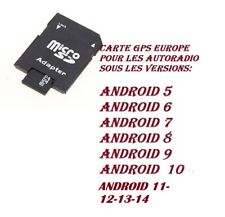 Micro SD Carte (8G) GPS EUROPE pour Autoradios ANDROID 5-6-7-8-9-10-11-12-13-14