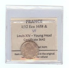France - Louis XIV - 1/12 ECU