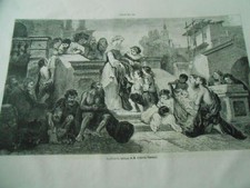 Gravure 1861 - La Charité