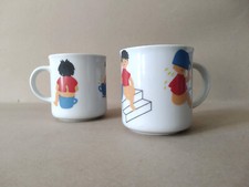 2 Mugs Vintage 80' Enfance Bébé Pot