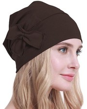 Bonnet turban chimio en coton pour femme atteinte de cancer et de perte de ch...