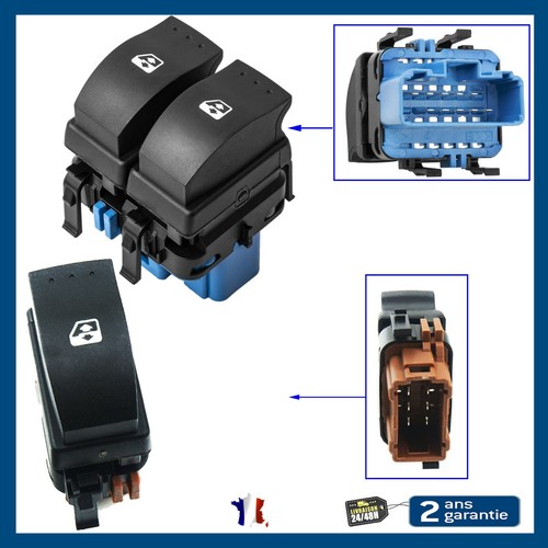 Bouton leve vitre - bouton, gauche