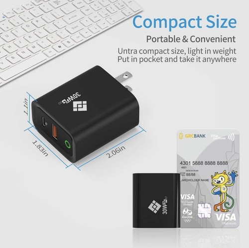 2pack type charger - type-c/charger, usb-a