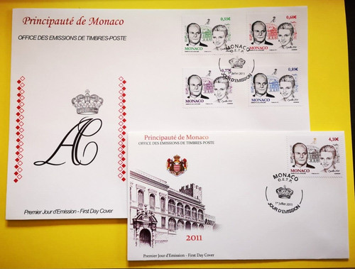 Monaco fdc enveloppes 1er - 1er, jour