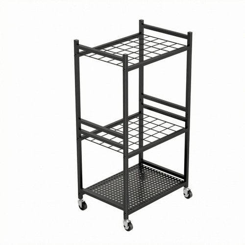 Rack métal mobile acier - rack,