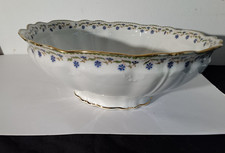 tres belle coupe  a fruits  decor aux bleuets porcelaine limoges bel etat 19 e
