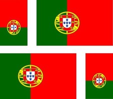 4 x Autocollant sticker voiture moto drapeau portugal portuga