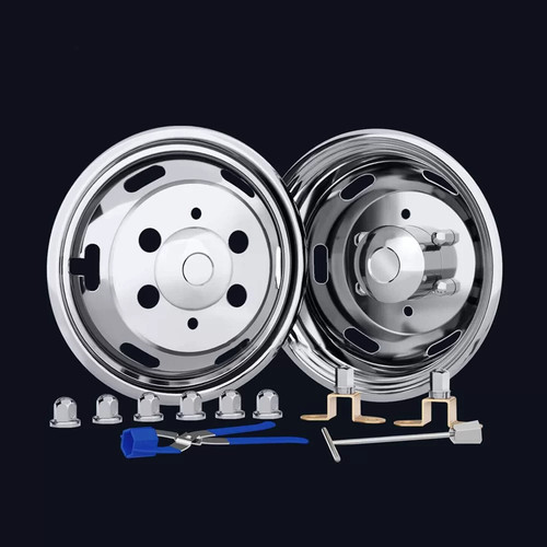 Kit enjoliveurs inox - 16", x