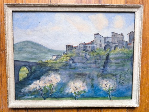 Peinture aquarelle paysage