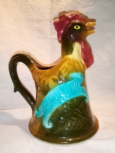 Barbotine pichet coq - pichet,