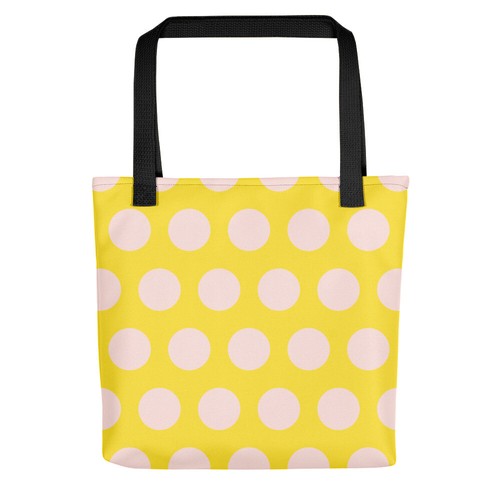 Modern polka dot pink yellow - dot,