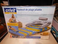 CRIVIT  Fauteuil DE PLAGE PLIABLE PLAGE PISCINE JARDIN 3EN1 