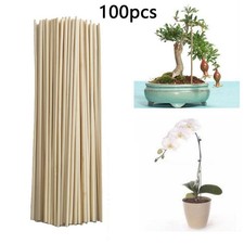 100pcs Piquets en Bois 20cm