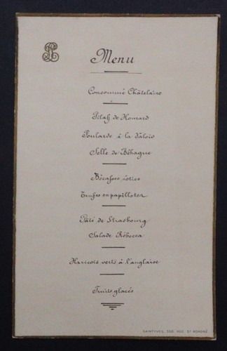 Menu banquet noblesse - banquet, 02