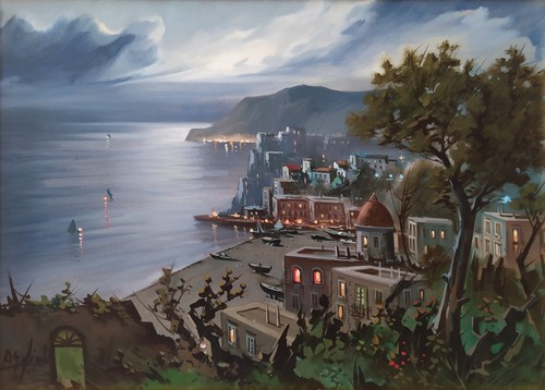 Vue nocturne golfe - nocturne,
