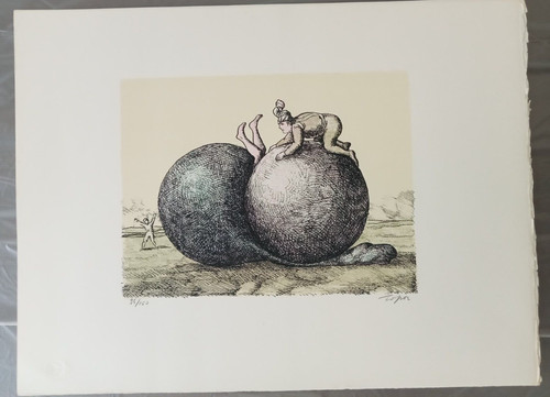 Lithographie roland topor - lithographie,