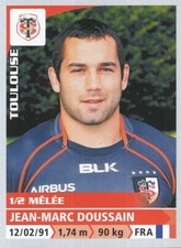 255 JEAN-AMRC DOUSSAIN # STADE TOULOUSAIN TOP 14 STICKER PANINI RUGBY 2015