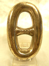 PRESSE PAPIER MAILLE MAILLON CHAINE BRONZE PAQUEBOT NAVIRE BATEAU MARINE 1954