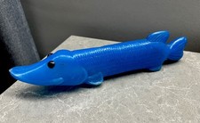 Poupée ancienne URSS milieu du siècle brochet poisson soufflé plastique...