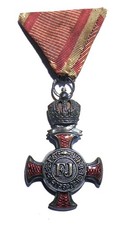 Médaille croix mérite Autriche François Joseph Empire Napoléon argent 14-18 XIXè
