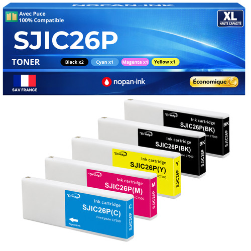 Sjic26p pack cartouches - 5,