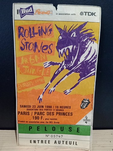 Rare ticket billet concert - rare, /