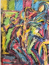 Tableau Dessin original signé Arthur Beatty "Nice Jazz Festival 1997" 