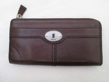 Compagnon portefeuille/porte-monnaie FOSSIL cuir  TBEG vintage /
