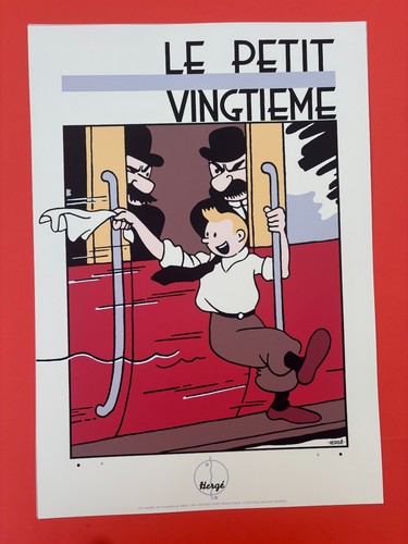 Herge serigraphie tintin - serigraphie, le