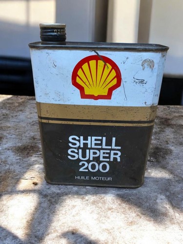 Bidon huile vintage shell - d’huile,