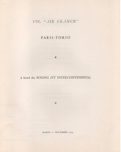 Menu air france boeing - air,