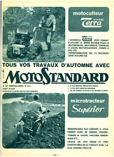 Publicité ancienne microtracteur moto standard 1965 issue de magazine